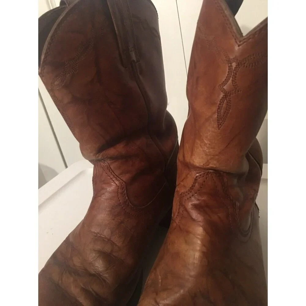 Ariat Brown Leather Boots Men’s Sz 8 D‎ Style No 35503
